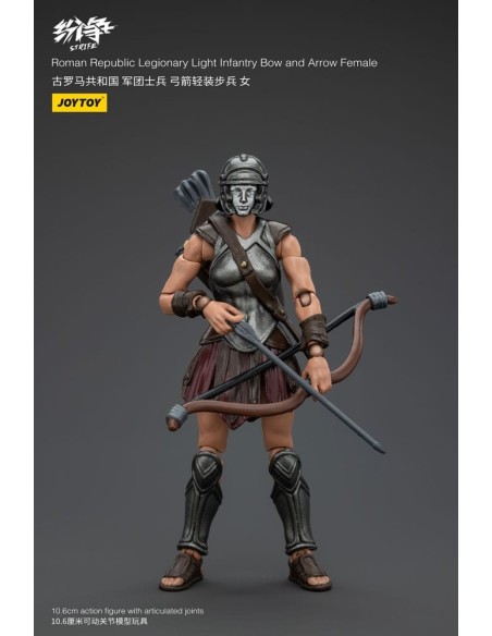 Strife Action Figure 1/18 Roman Republic Legionary Light Infantry Bow and Arrow Female 11 cm