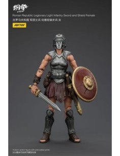 Strife Action Figure 1/18 Roman Republic Legionary Light Infantry Sword and Shield Female 11 cm