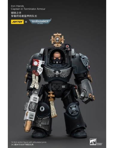 Warhammer 40k Action Figure 1/18 Iron Hands Captain in Terminator Armour 14 cm  Joy Toy (CN)