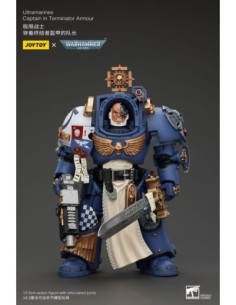 Warhammer 40k Action Figure 1/18 Ultramarines Captain In Terminator Armour 14 cm  Joy Toy (CN)