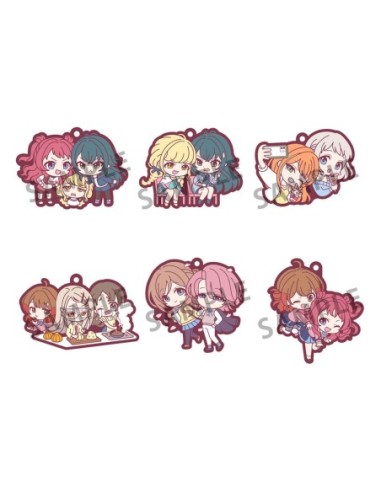 Idolmaster Rubber Mascot Buddycolle Rubber Charms Gakuen 7 cm Assortment (6)