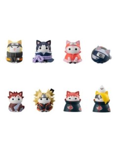 Naruto Shippuden Mega Cat Project Trading Figure 3 cm Nyaruto! Ver. Battle with Akatsuki Assortment (8)  Megahouse