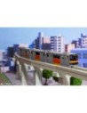 Original Character Series 1000 1/150 Paper Model Kit Tama Intercity Monorail (2 cars) 24 cm  Plum