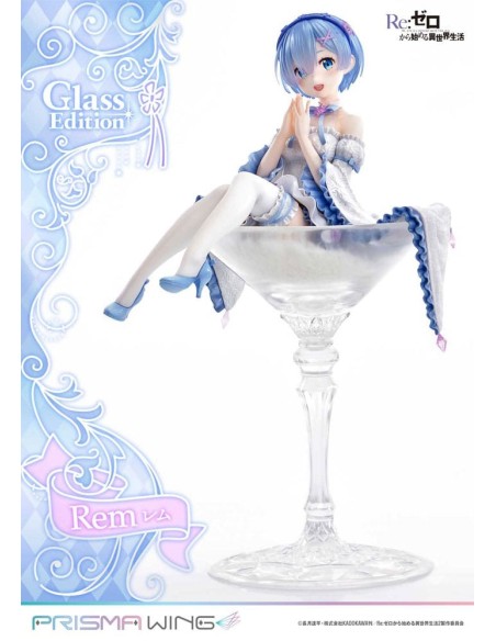 Re:Zero - Starting Life in Another World Prisma Wing PVC Statue 1/7 Rem Glass Edition 23 cm