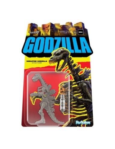 Godzilla Toho ReAction Action Figure Godzilla Skeleton Grey 10 cm