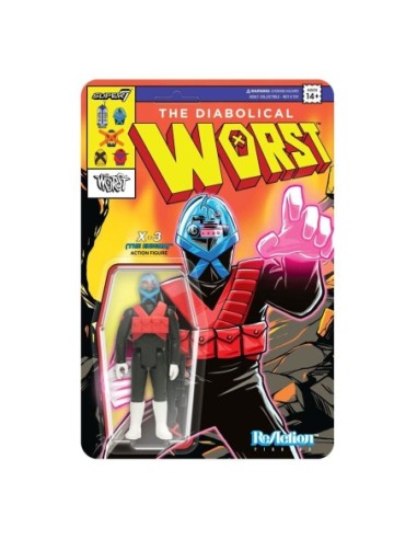 The Worst ReAction Action Figure Wave 05 Mutant Team X3 The Enigma 10 cm  Super7