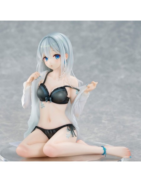 Original Character PVC Statue 1/7 Silver-Haired Girl Sky Blue Morning Special Outfit Ver. by Fuumi Illustration 16 cm