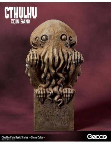 H.P. Lovecraft Cthulhu Mythos Coin Bank Statue Cthulhu (Stone Color) 24 cm