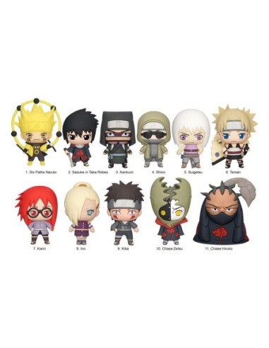 Naruto Shippuden 3D PVC Bag Clips Series 4 Display (24)