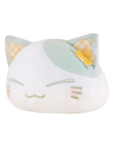 Nemuneko Cat Plush Figure Rape Flower Pattern Ear Decoration Green Color Ver. 30 cm