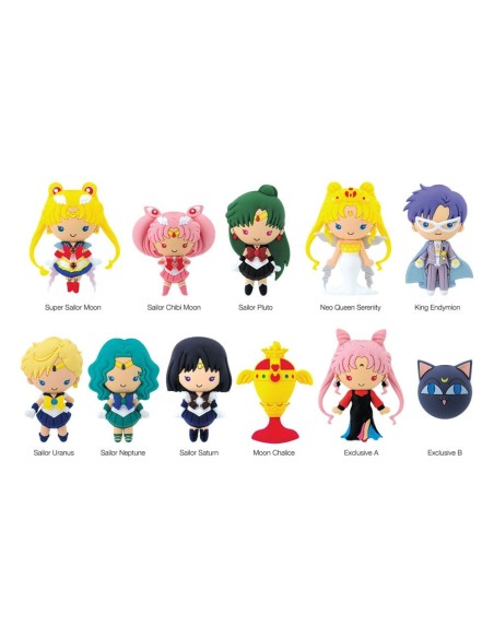 Sailor Moon 3D PVC Bag Clips Series 4 Display (24)  Monogram Int.