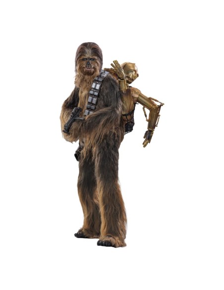 Star Wars Episode V Movie Masterpiece Action Figure 1/6 Chewbacca with Disassembled C-3PO 36 cm  Hot Toys