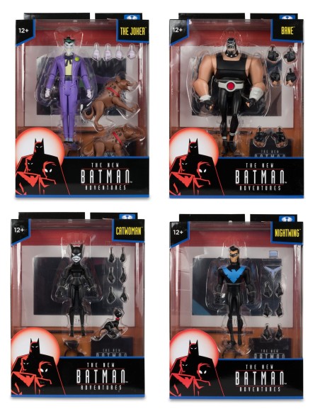 DC Batman Animated - Adventures: Joker Nightwing Bane Catwoman 15 cm