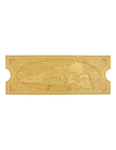 Polar Express Replica Train Ticket 24k Gold Plated Limited Edition  Fanattik