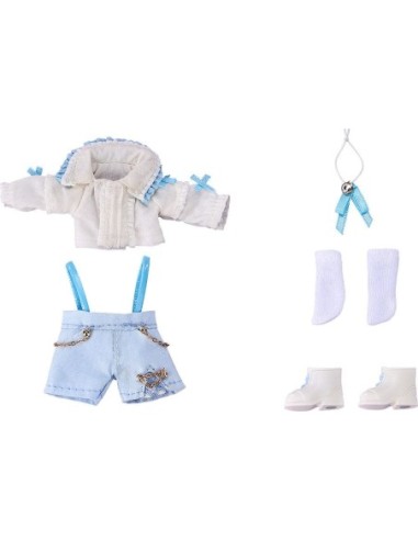 Nendoroid Accessories for Nendoroid Doll Figures Outfit Set: Suspender Shorts Set (White & Blue)  Good Smile Company