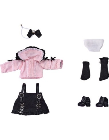 Nendoroid Accessories for Nendoroid Doll Figures Outfit Set: Suspender Skirt Set (Pink & Black)