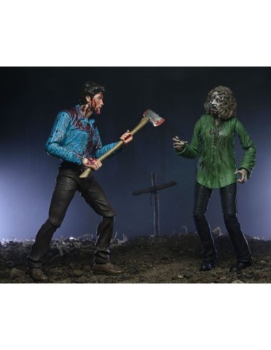 Evil Dead Ultimate Action Figure 2-Pack Bloody Ash & Cheryl Williams 18 cm