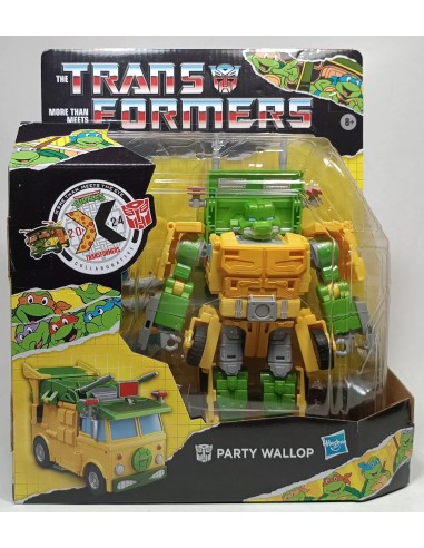 Transformers x Teenage Mutant Ninja Turtles Action Figure Party Wallop 18 cm