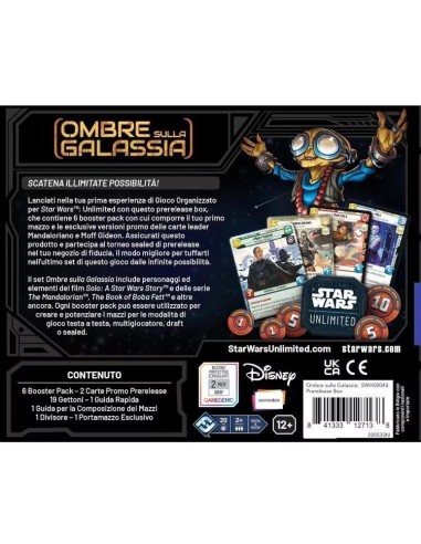 Star Wars: Unlimited Ombre Sulla Galassia Prerelease Box ITA