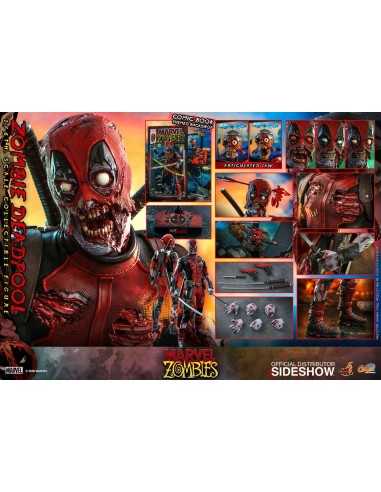 Marvel Zombie Deadpool Comic Masterpiece Action Figure 1/6 31 cm