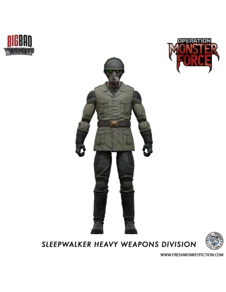 Operation: Monster Force Action Figure 1/12 Sleepwalker Heavy Weapons Division 15 cm