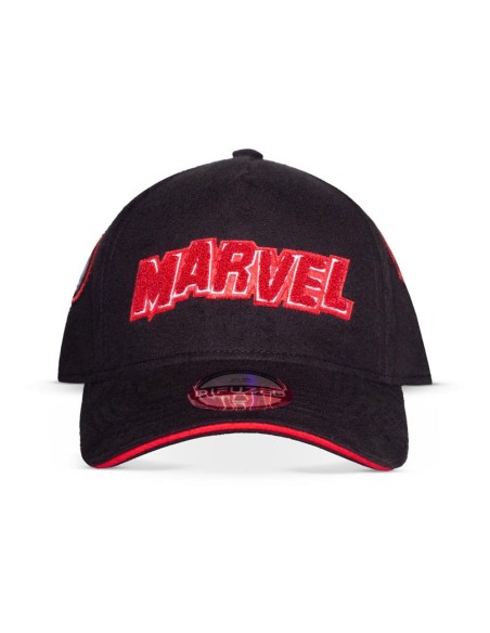 Marvel Baseball Cap Logo Red & White  Difuzed