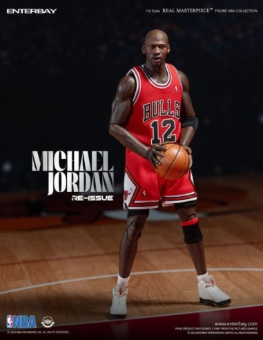 NBA Collection Real Masterpiece Actionfigur 1/6 Michael Jordan I'm Back Edition Limited 30 cm  Enterbay