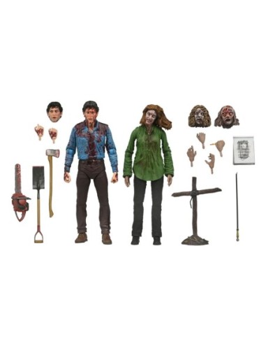 Evil Dead Ultimate Action Figure 2-Pack Bloody Ash & Cheryl Williams 18 cm