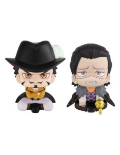 One Piece Look Up PVC Statues Dracule Mihawk & Crocodile 11 cm (with gift)  Megahouse