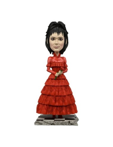 Beetlejuice Beetlejuice Head Knocker Bobble-Head Lydia Wedding 20 cm