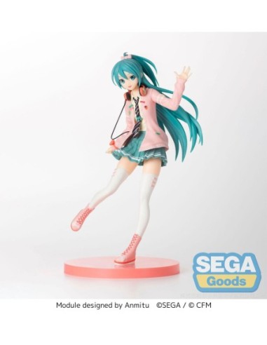 Hatsune Miku Project DIVA Arcade SPM PVC Statue Hatsune Miku Ribbon Girl 24 cm  SEGA