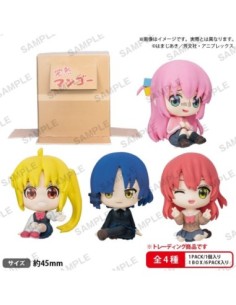 Bocchi the Rock! Can hide in Cardboard! PVC Figures Kessoku Band Sitting Box Ver. 5 cm Assortment (6)