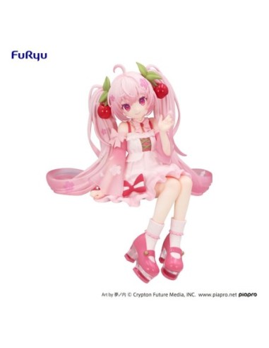 Hatsune Miku Noodle Stopper PVC Statue Sakura Miku 2025 14 cm