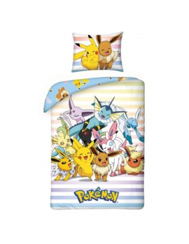 Pokémon Duvet Set Pikachu, Eevee & Friends 140 x 200 cm / 70 x 90 cm  Halantex