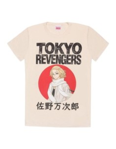 Tokyo Revengers T-Shirt Manjiro Sano Red Circle  Heroes Inc