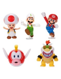 World of Nintendo Mini Figure Super Mario Wave 53 6 cm Assortment (8)  JAKKS PACIFIC