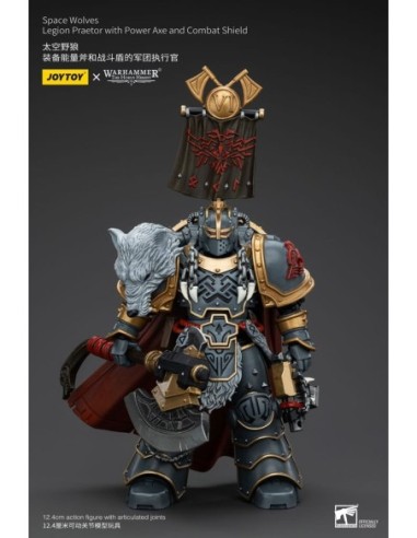 Warhammer The Horus Heresy Action Figure 1/18 Space Wolves Legion Praetor with Power Axe and Combat Shield 12 cm