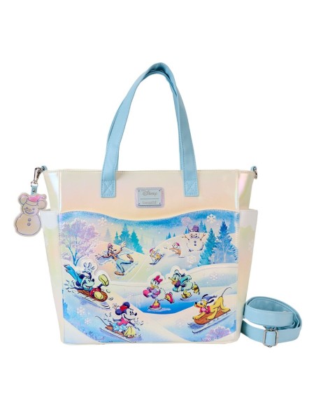 Disney by Loungefly Canvas Tote Bag Mickey and friends Winter Wonderland