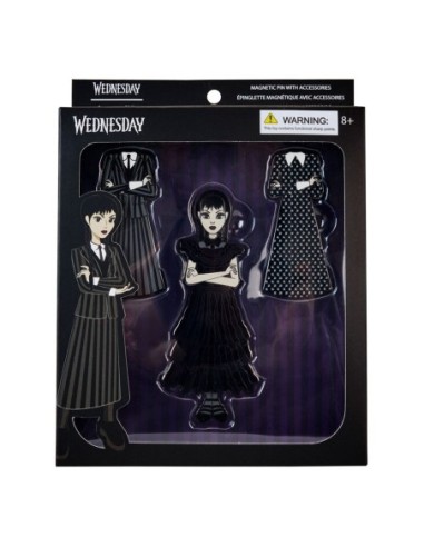 Wednesday by Loungefly Enamel Pins 4-Set Wednesday Addams Paper Doll 3 cm