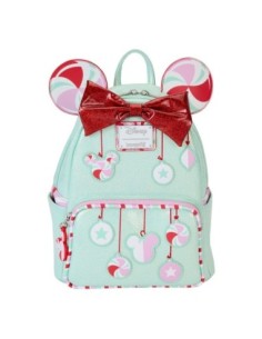 Disney by Loungefly Backpack Mini Minnie Holiday Peppermint Ornaments