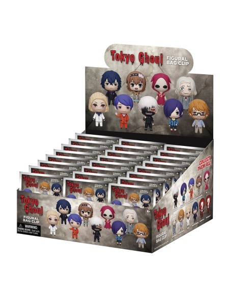 Tokyo Ghoul 3D PVC Bag Clips Series 2 Display (24)