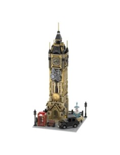 Original-Steampunk Series Construction Set Steampunk Clock Tower Park 58 cm