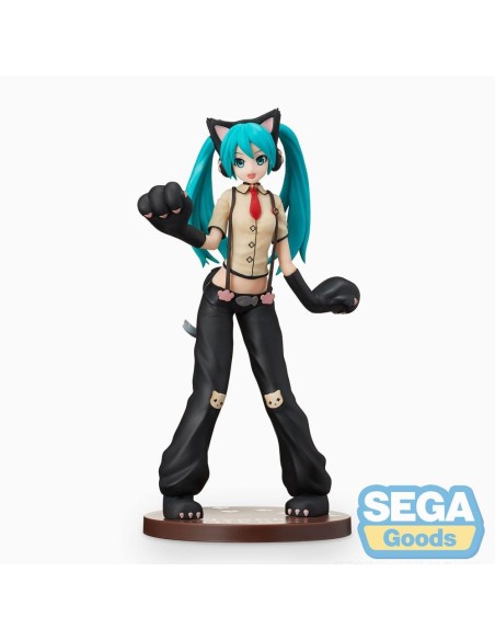 Hatsune Miku Project DIVA Arcade Future Tone SPM PVC Statue Hatsune Miku Kitty Cat 23 cm