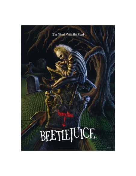 Beetlejuice Art Print The Ghost With the Most 41 x 61 cm - unframed  Sideshow Collectibles