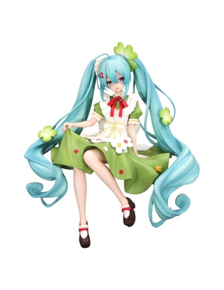 Hatsune Miku Noodle Stopper PVC Statue Flower Fairy Clover 15 cm