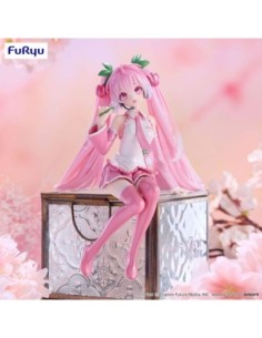 Hatsune Miku Noodle Stopper PVC Statue Sakura Miku 2024 Pearl Color Ver. 15 cm