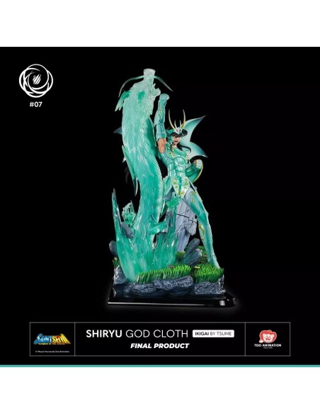 Myth Cloth Saint Seiya Hades Chapter: Shiryu God Cloth 1/6 Ikigai Statue  Tsume