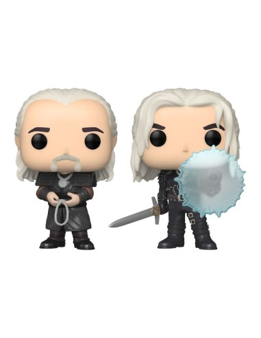 The Witcher POP! Television Vinyl Figures 2-Pack Geralt & Vesemir 9 cm