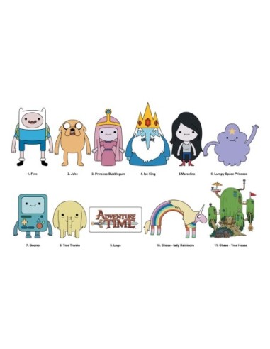 Adventure Time 3D PVC Bag Clips Series 1 Display (24)