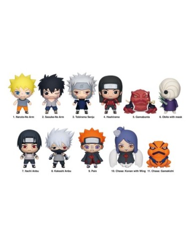 Naruto Shippuden 3D PVC Bag Clips Series 5 Display (24)